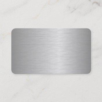 blank metallic looking business cards
