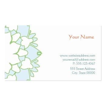Small Blue Lotus Holistic Health Business Card Back View