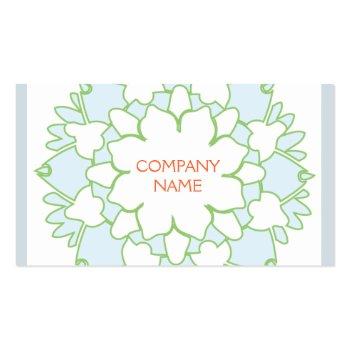 Small Blue Lotus Holistic Health Business Card Front View