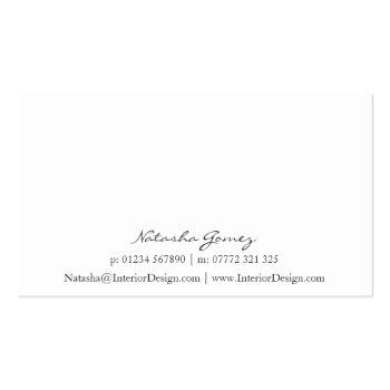 Small Blue & White Corporate Name Tag - Business Card Back View
