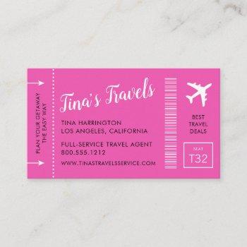 boarding pass business cards