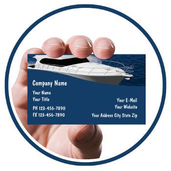 Small Boat Business Cards Front View