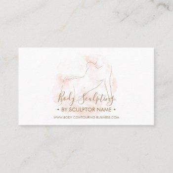 body sculpting contouring spa business card