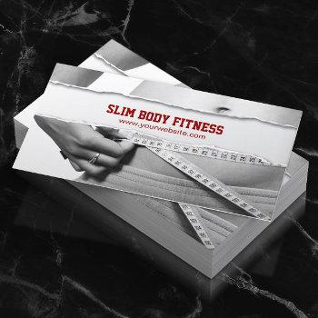 body sculpting slim body fitness business card