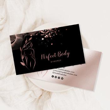 body sculpting wellness cosmetics beauty spa business card