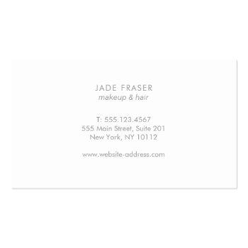 Small Bokeh Business Card Back View