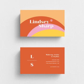 bold and retro business cards