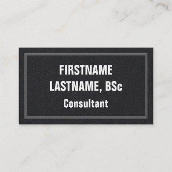 bold & eyecatching consultant business card