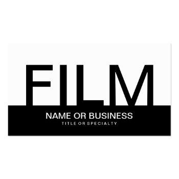 Small Bold Film Business Card Front View
