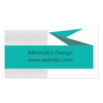 Small Bold Graphic Text Banner Business Card Front View