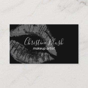 bold lipstick kiss mua business card
