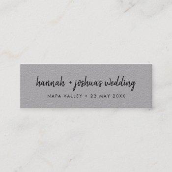 book lover wedding | favor mini bookmark card
