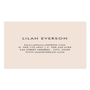 Small Botanical Bliss | Painted Floral | Light Square Square Business Card Back View