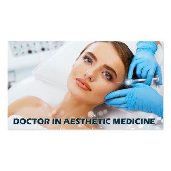 Small Botox Injections Around Eyes By Aesthetic Doctor Business Card Front View