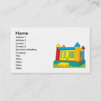 bounce castle business card