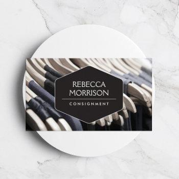 boutique, consignment, fashion designer, closet business card