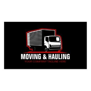 Small Box Truck Moving & Delivery Service Company Business Card Front View
