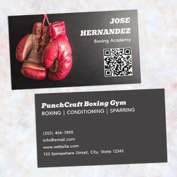 boxing club business card