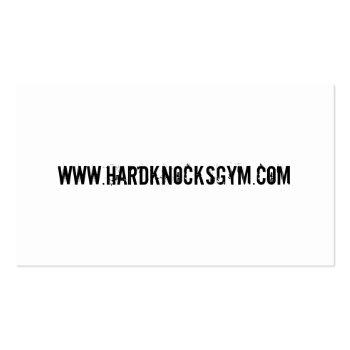 Small Boxing Gym Business Card Template Back View