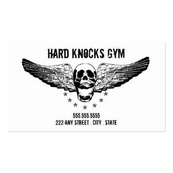 Small Boxing Gym Business Card Template Front View