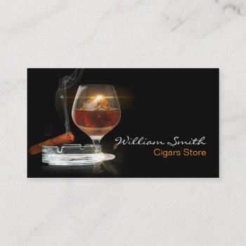 brandy / cigars store business card