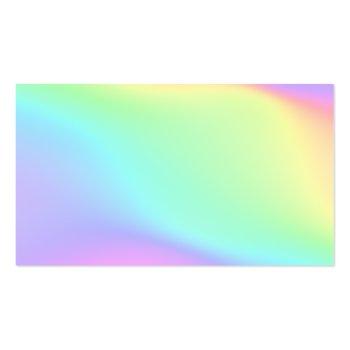 Small Bright Colorful Unique Gradient Square Business Card Back View