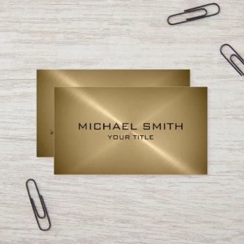 bronze stainless steel metal business card