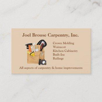 brouse carpentry business card