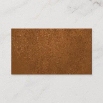 brown cowhide leather texture look business card