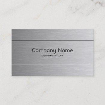 brushed aluminum look business card template