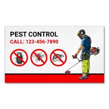bugs removal professional pest control service business card magnet
