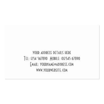 Small Builders/construction Business Card Back View