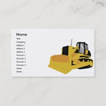 bulldozer - business business card