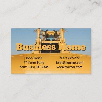 bulldozer business card