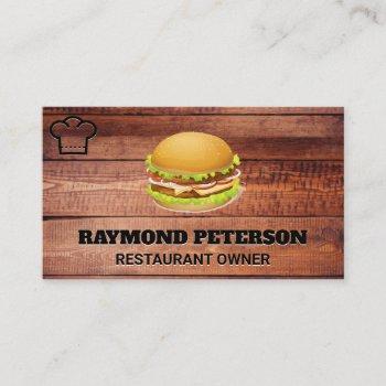 burger | restaurant business card