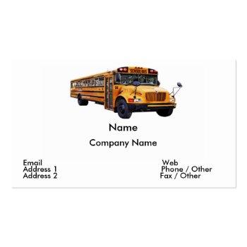 Small Bus Driver Business Card Front View