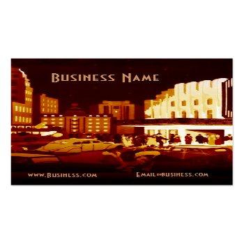 Small Business Card Art Deco Front View