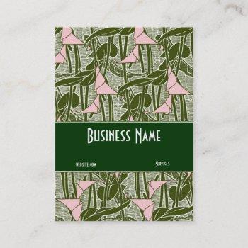 business card art nouveau deco elegant
