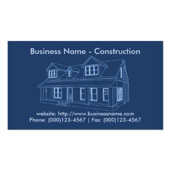 Small Business Card: Construction Business Card Front View