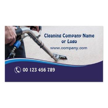 Small Business Card For Carpet Cleaning Company Front View
