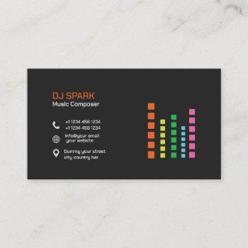 business card for dj business 