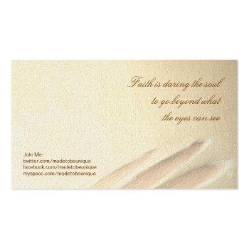 Small Business Card Template - Beautiful Angel Painting Back View
