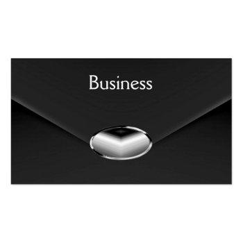 Small Business Card Zizzago Black Velvet Envelope Front View
