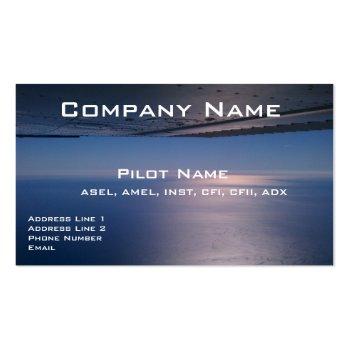 Small Business Cards For Pilots And Aviators Front View