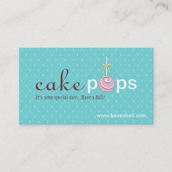 cake pops business cards
