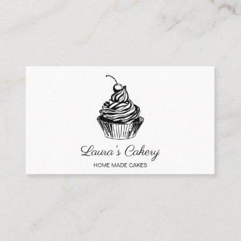 cakes sweets cupcake  bakery girly vintage craft business card