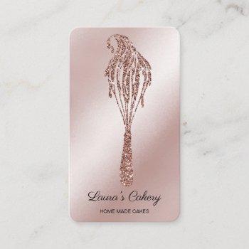 cakes & sweets cupcake home bakery dripping whisk business card