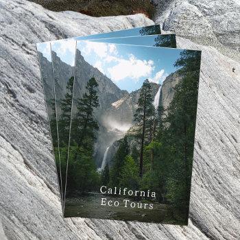 california nature landscape outdoor activity tours business card