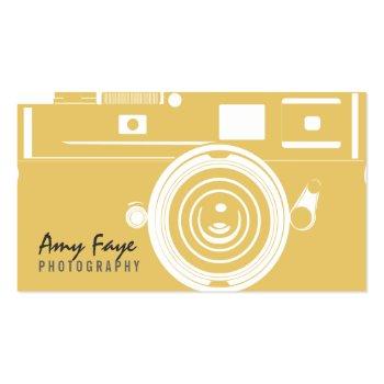 Small Camera Business Cards | Photography Front View