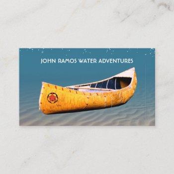 canoeing and kayaking instructor business cards